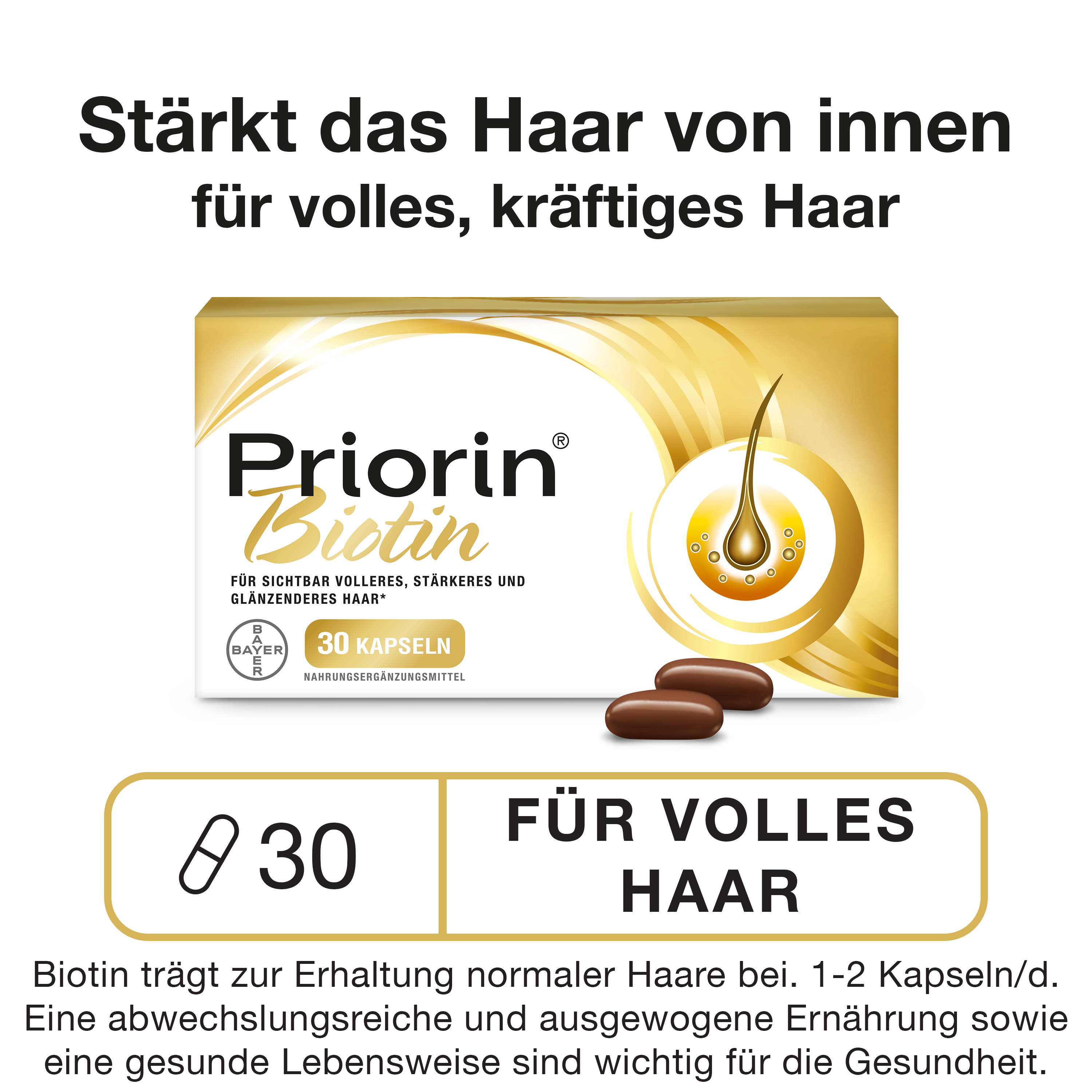 PRIORIN Biotin Kaps Blist 30 Stk
