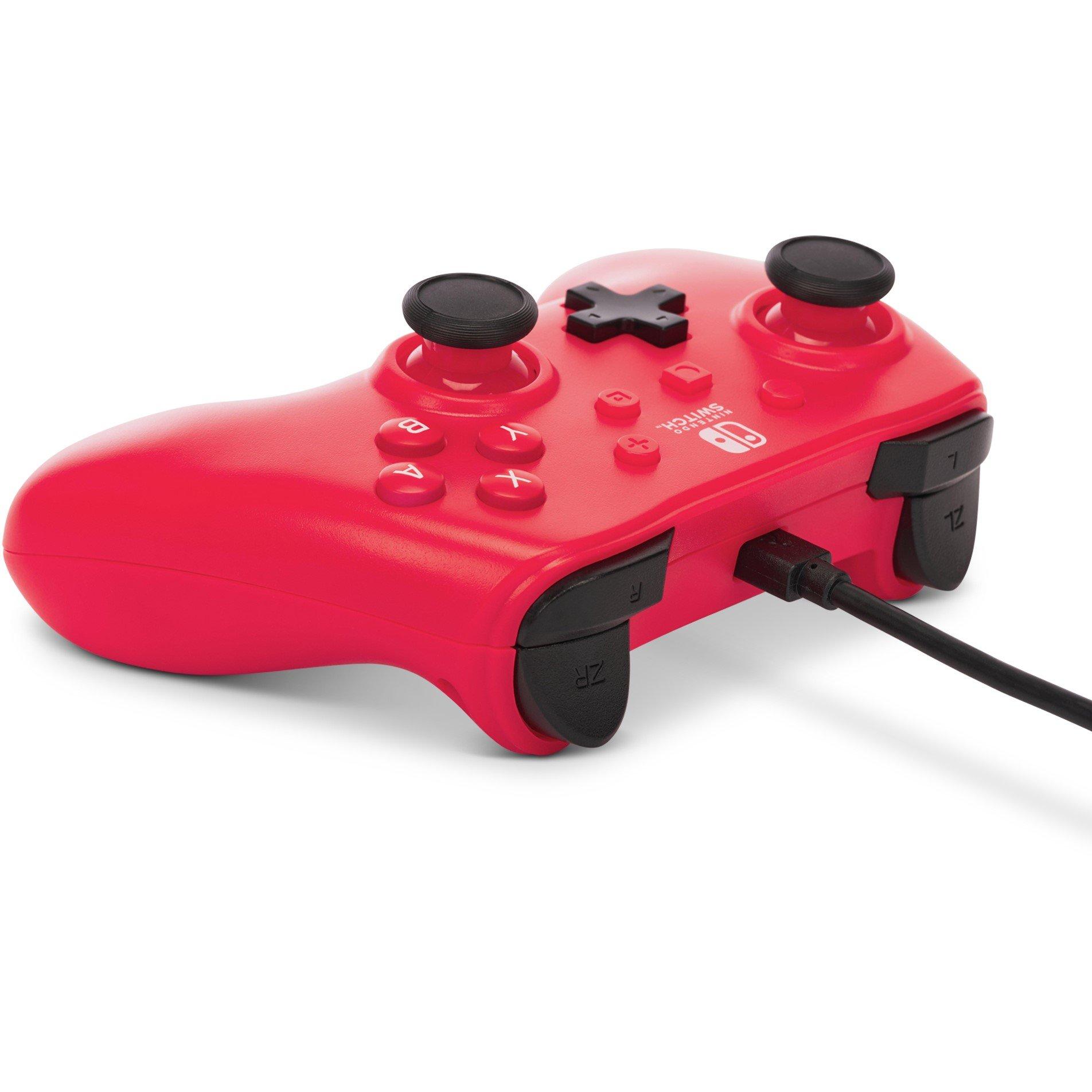 PowerA Wired Controller for Nintendo Switch Raspberry Red