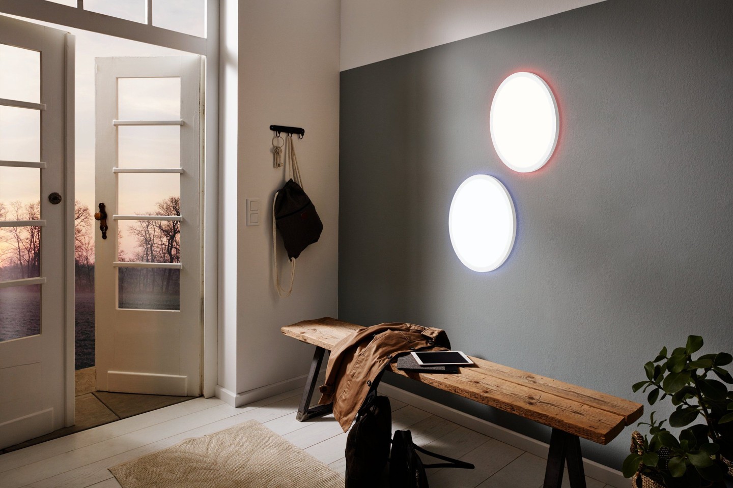 EGLO - Rovito-Z loftlampe hvid Ø42 - RGB + TW - Zigbee, Bluetooth