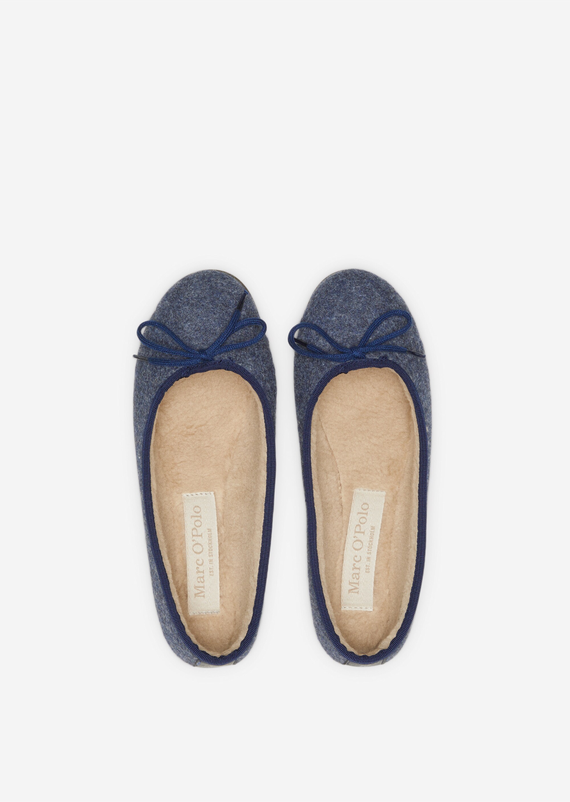 Ballerina-Hausschuhe mit flauschigem Teddyfutter