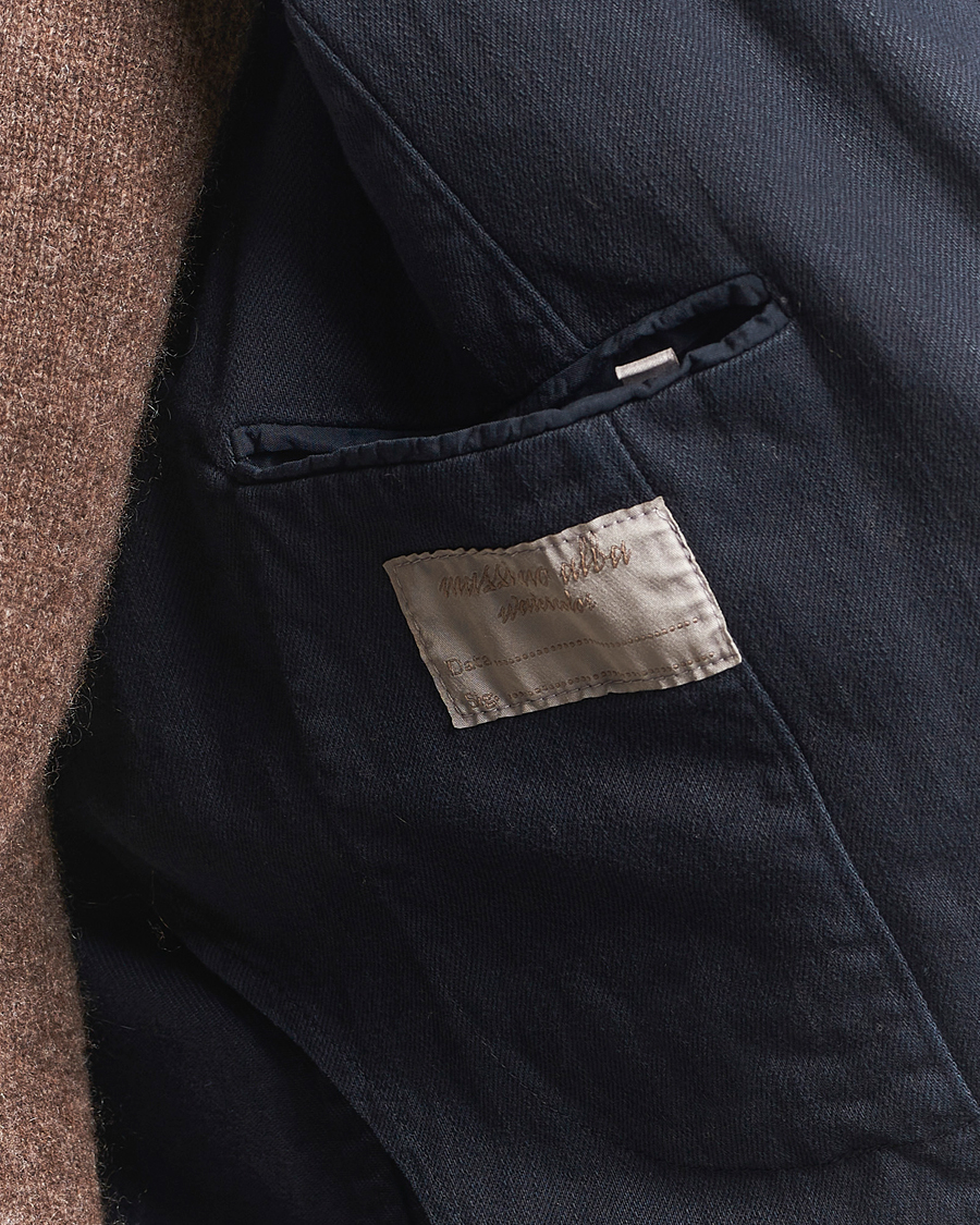 Massimo Alba Gstaad Bull Cotton Jacket Navy