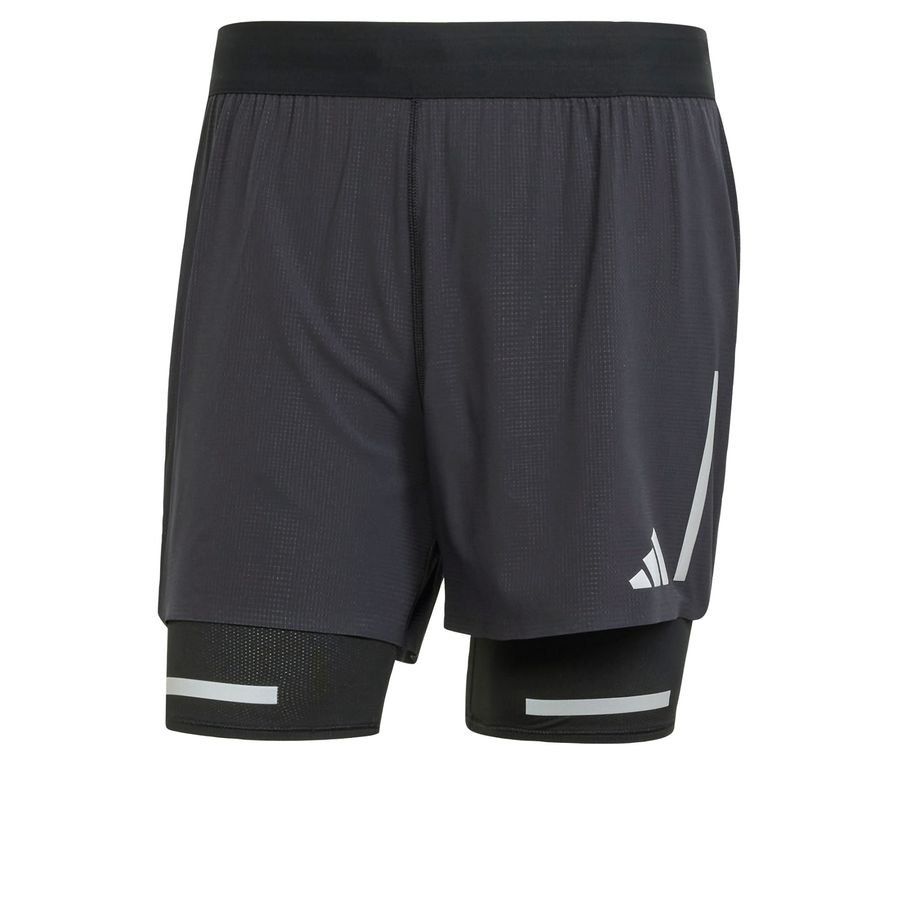 Adidas Short de running réfléchissant 2 en 1 Ultimate