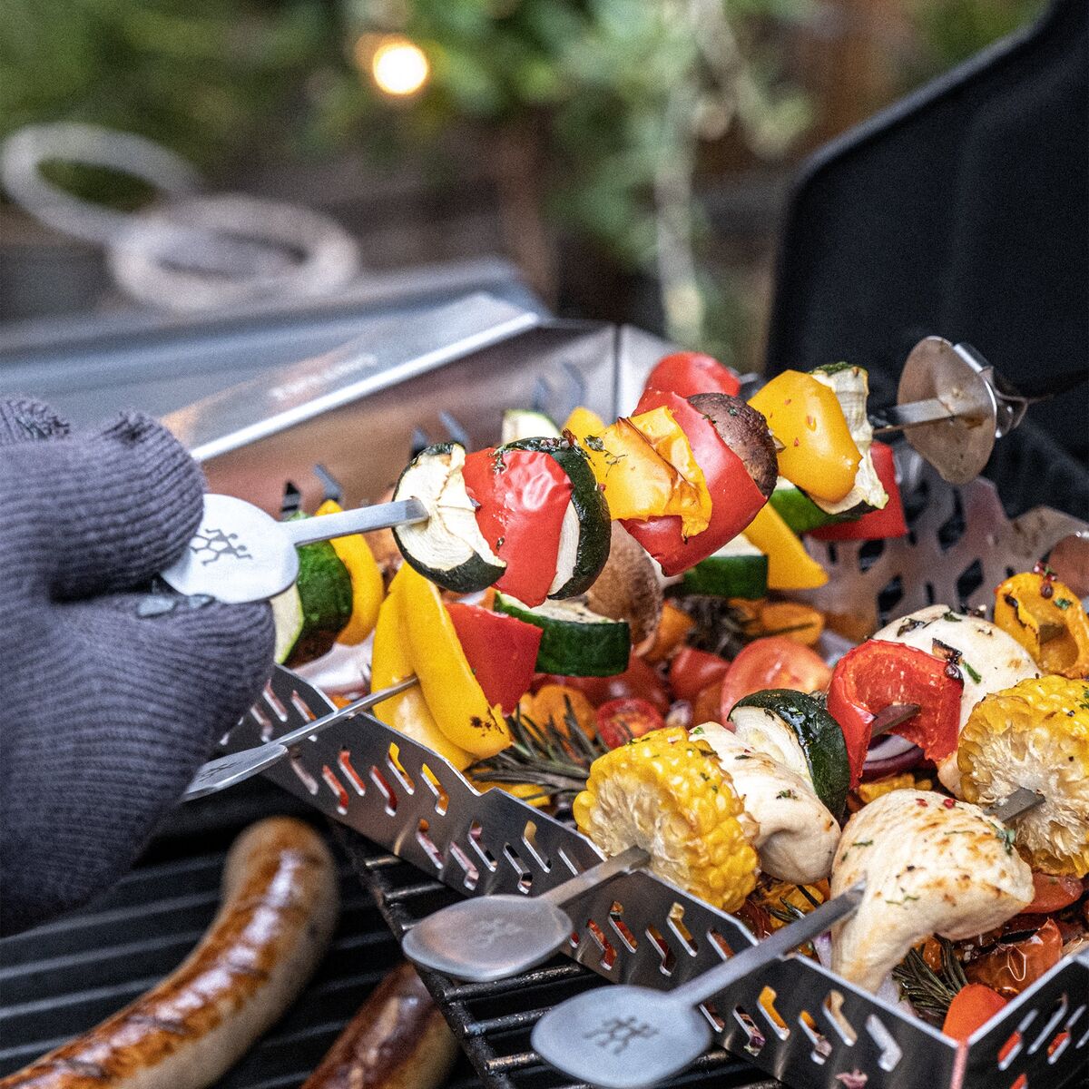 BBQ+ grillspyd 5-pakning, rustfritt stål