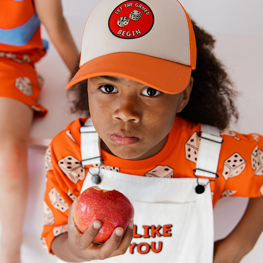 CARLIJNQ oranje carlijnq t-shirt dice - oversized t-shirt