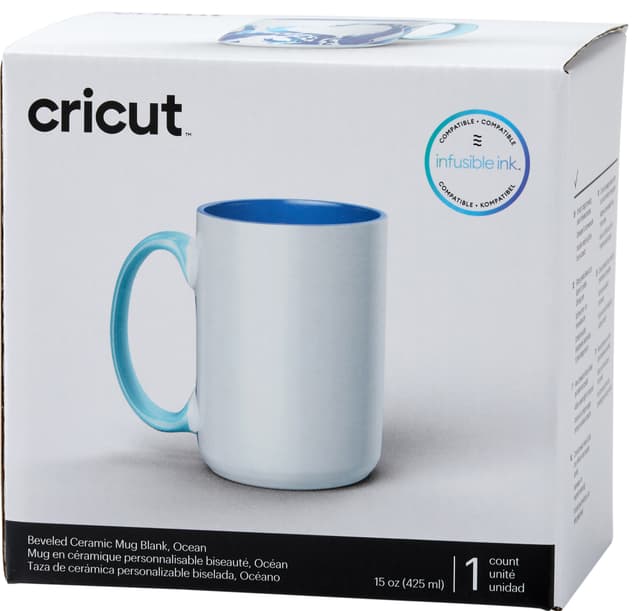 Cricut skråtskåret krus (ocean)