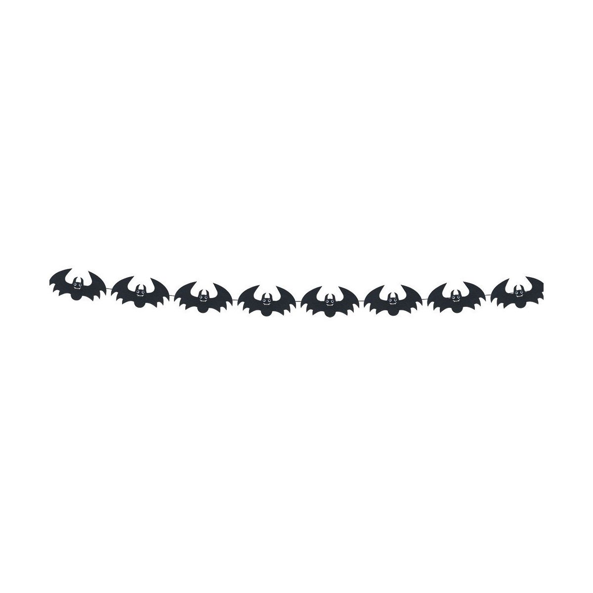 Guirlande Feutre Chauve-souris Noires