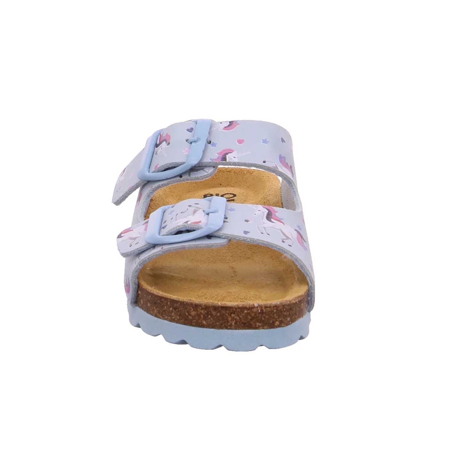 BIOLife Kinder-Pantolette Hellblau Lederimitat  Mädchen