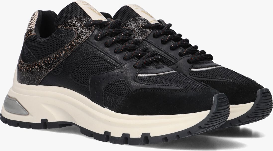 zwarte via vai lage sneakers liz curtis