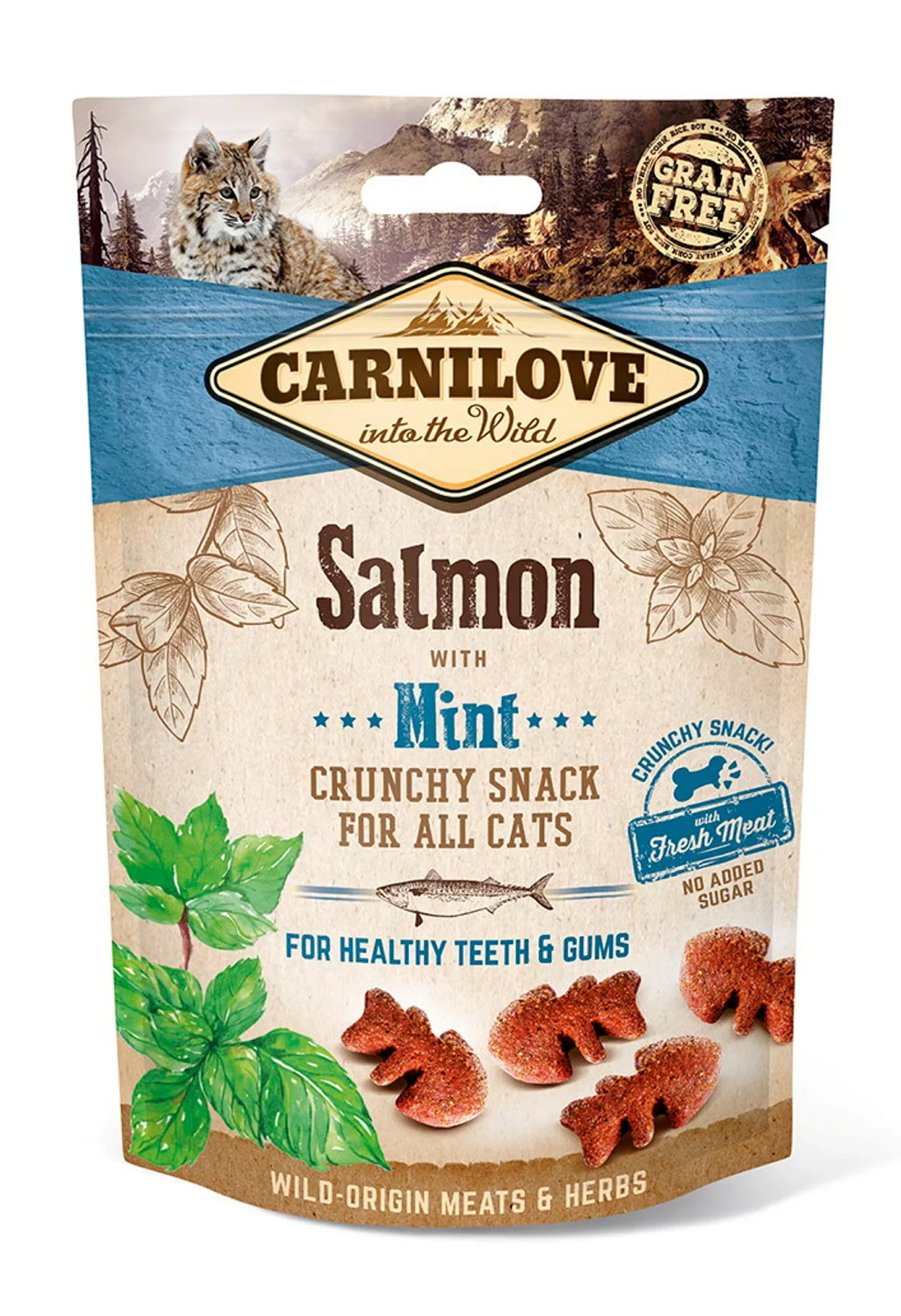 Carnilove Kattegodteri Crunchy laks & kattemynte Carnilove 50 g