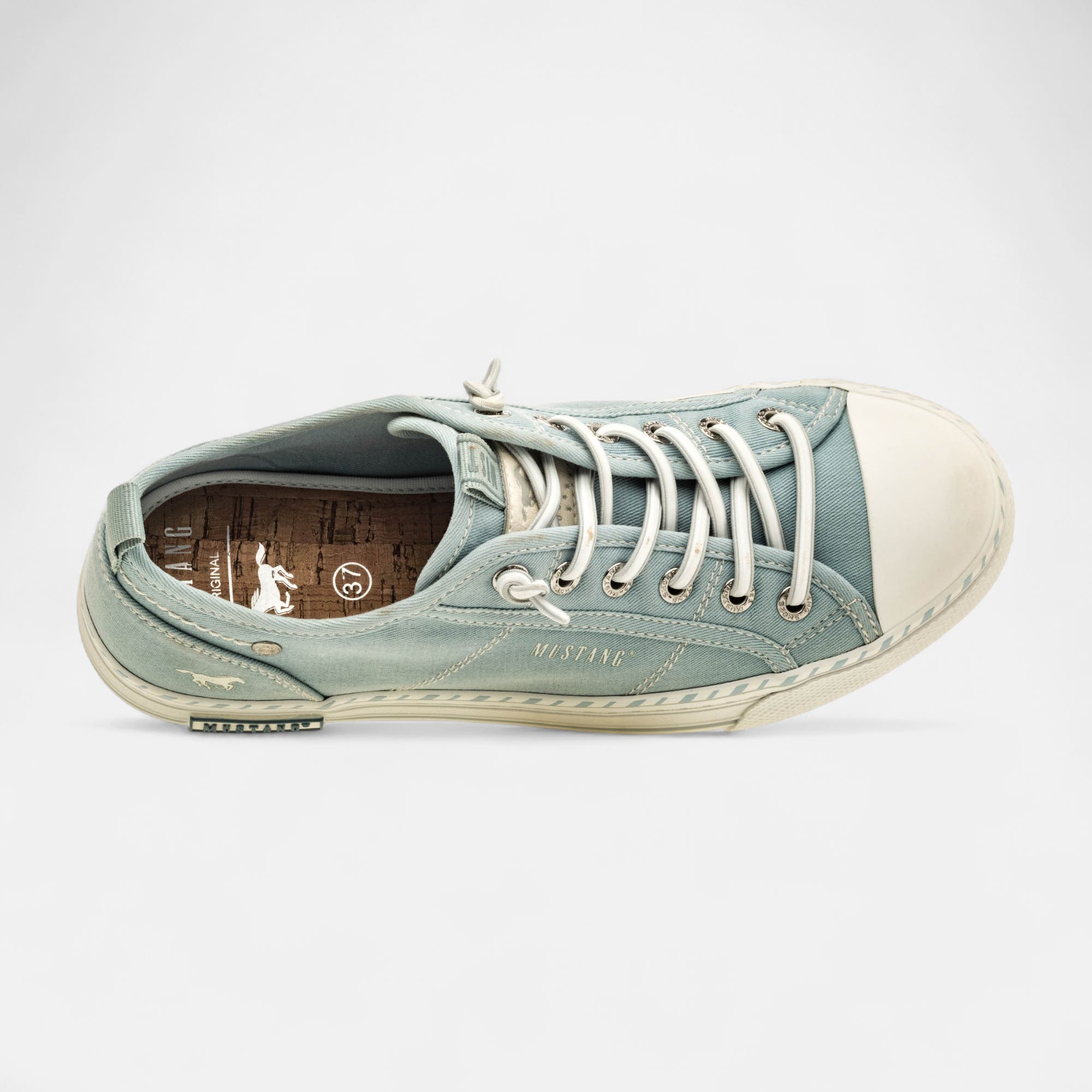 Baskets en toile Femme bleu ciel