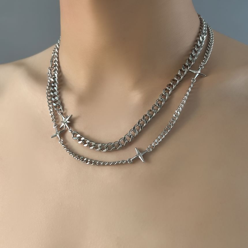 Lilafey - Sterrenketting gelaagde ketting