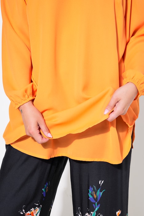 Bluse, Classic Fit, Schulter CutOut mit Spitze