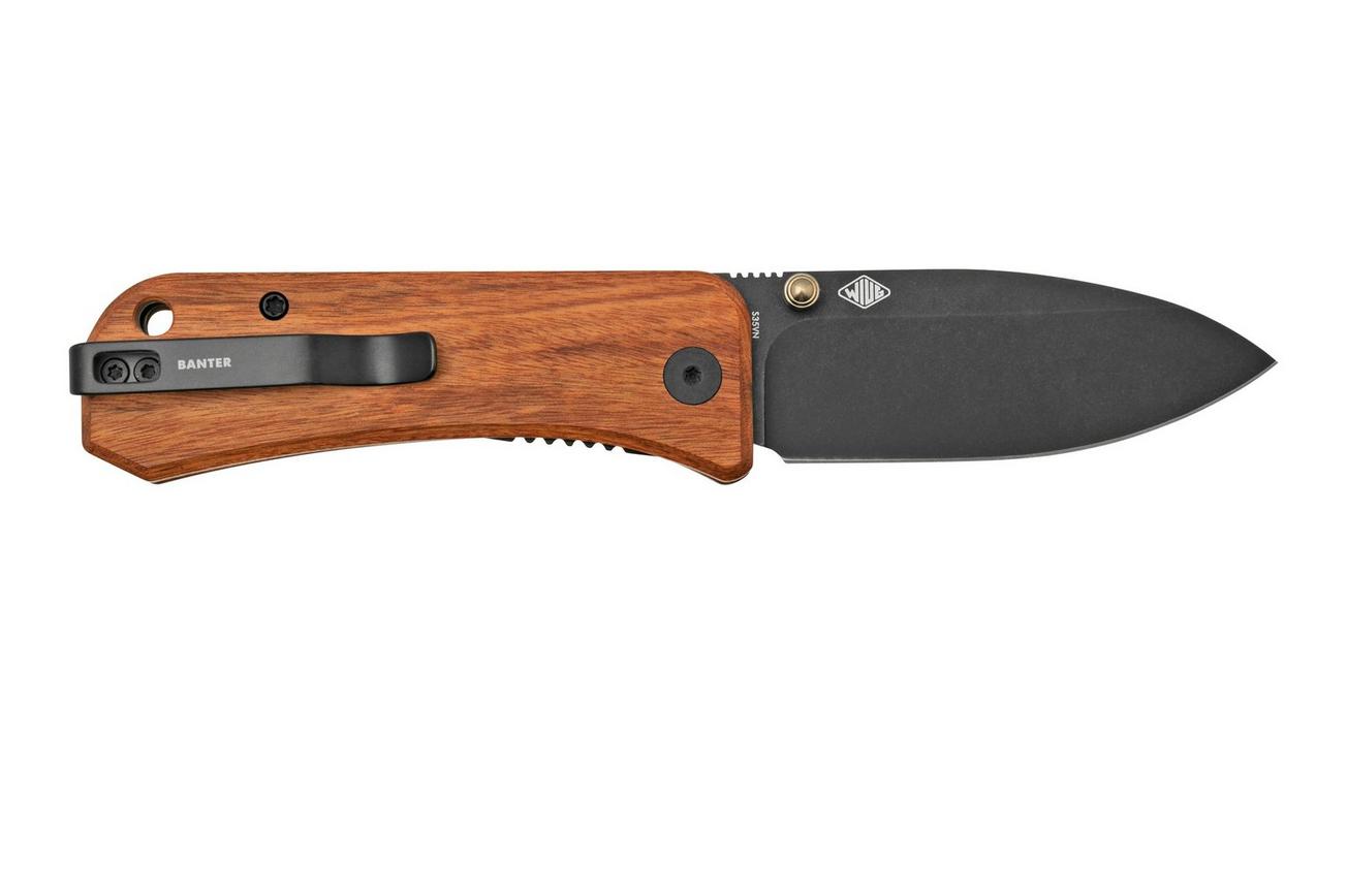 WE Knife Banter, 2004K, Cuibourtia Wood, S35VN zakmes, Ben Petersen design
