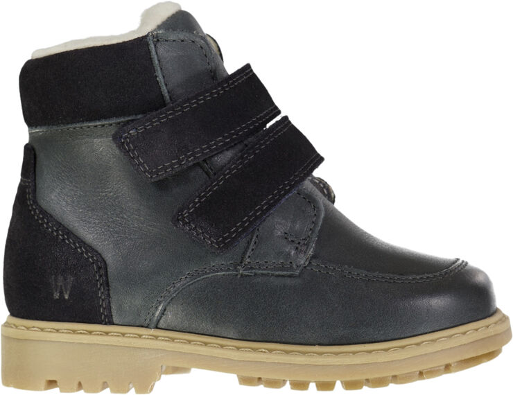 Wheat Stewie Velcro Tex Støvle Black granite