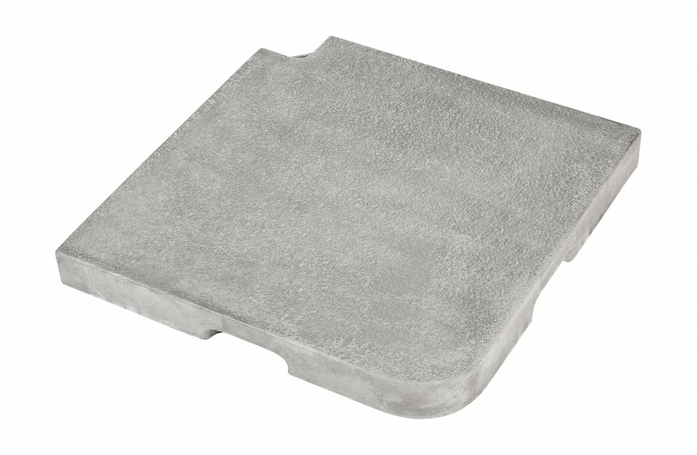 Dalle pour parasol excentré seclin ton zinc, 22 kg