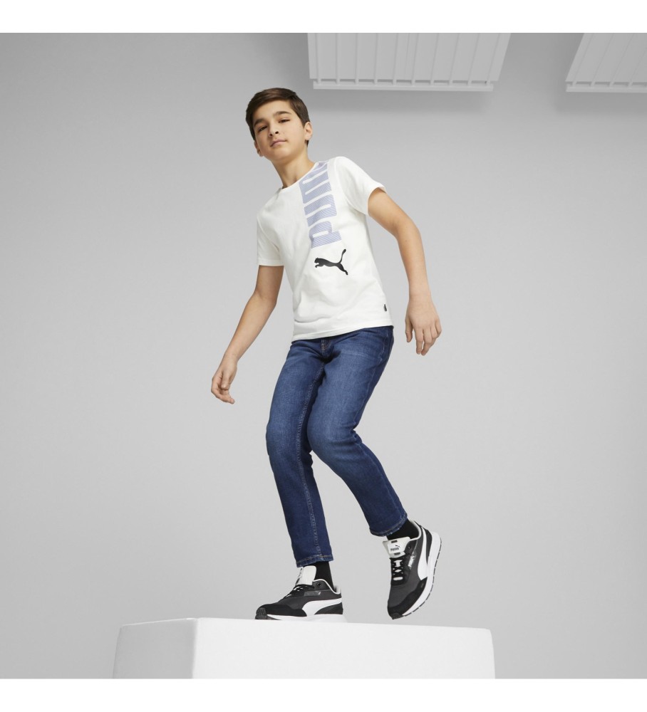 Camiseta Puma Ess+ Logolab branca