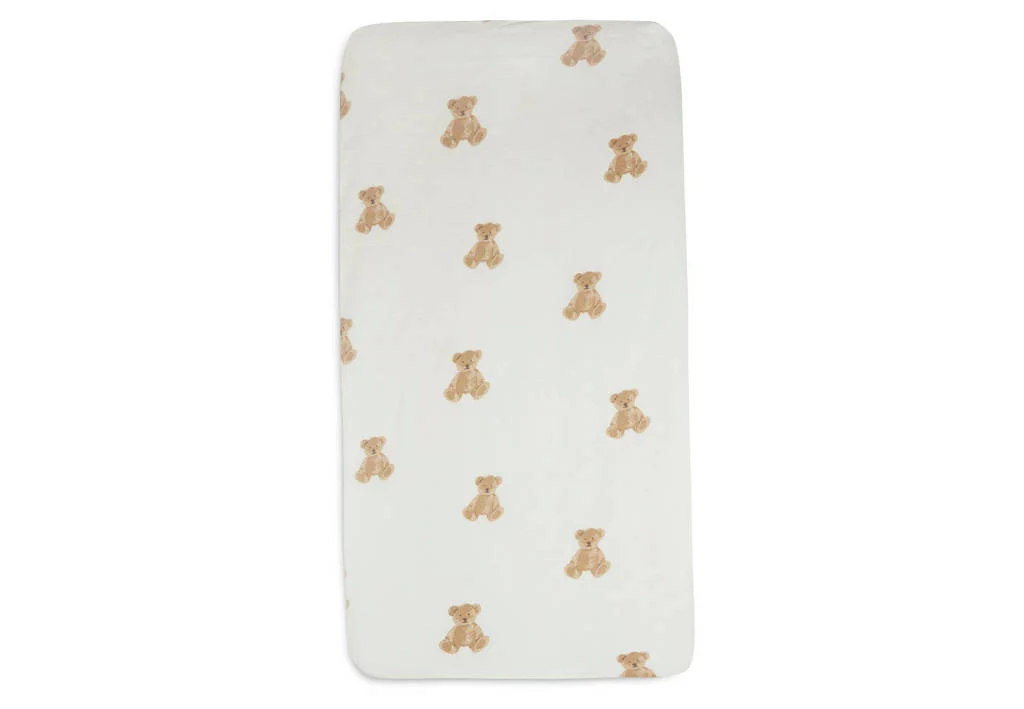 katoenen jersey wieg hoeslaken 40/50 x 80/90cm Teddy Bear