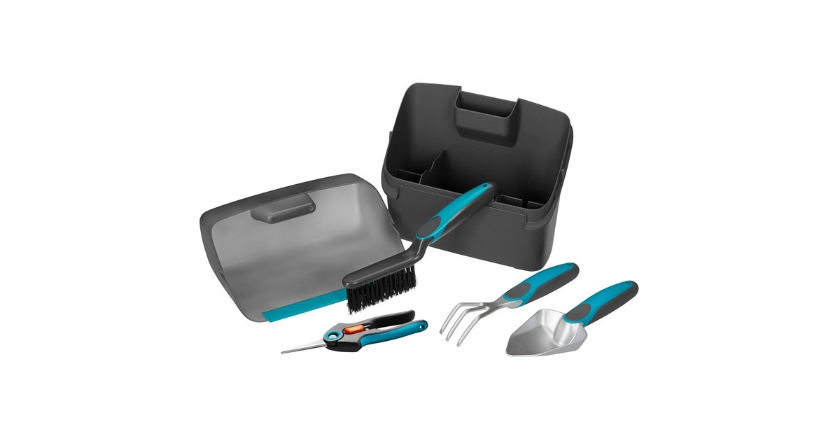 GARDENACitygardening balkonbox tuinset  (Turquoise/grijs, 08971-20)