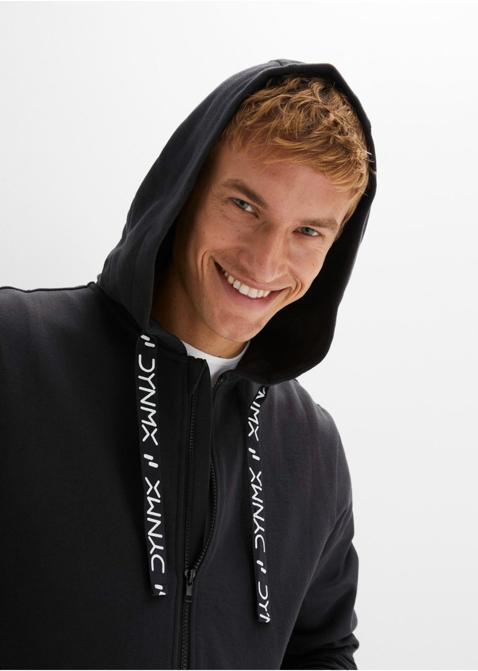 Gilet sweat à capuche avec détails sportifs en coton