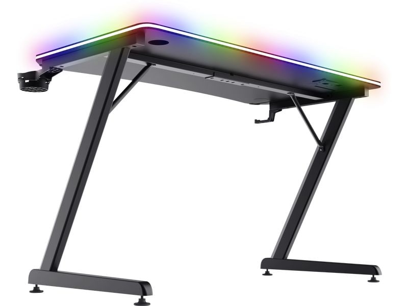 Trust Gaming Tisch GXT 710 Luminus Pro Gaming-Tisch mit RGB-Beleuchtung