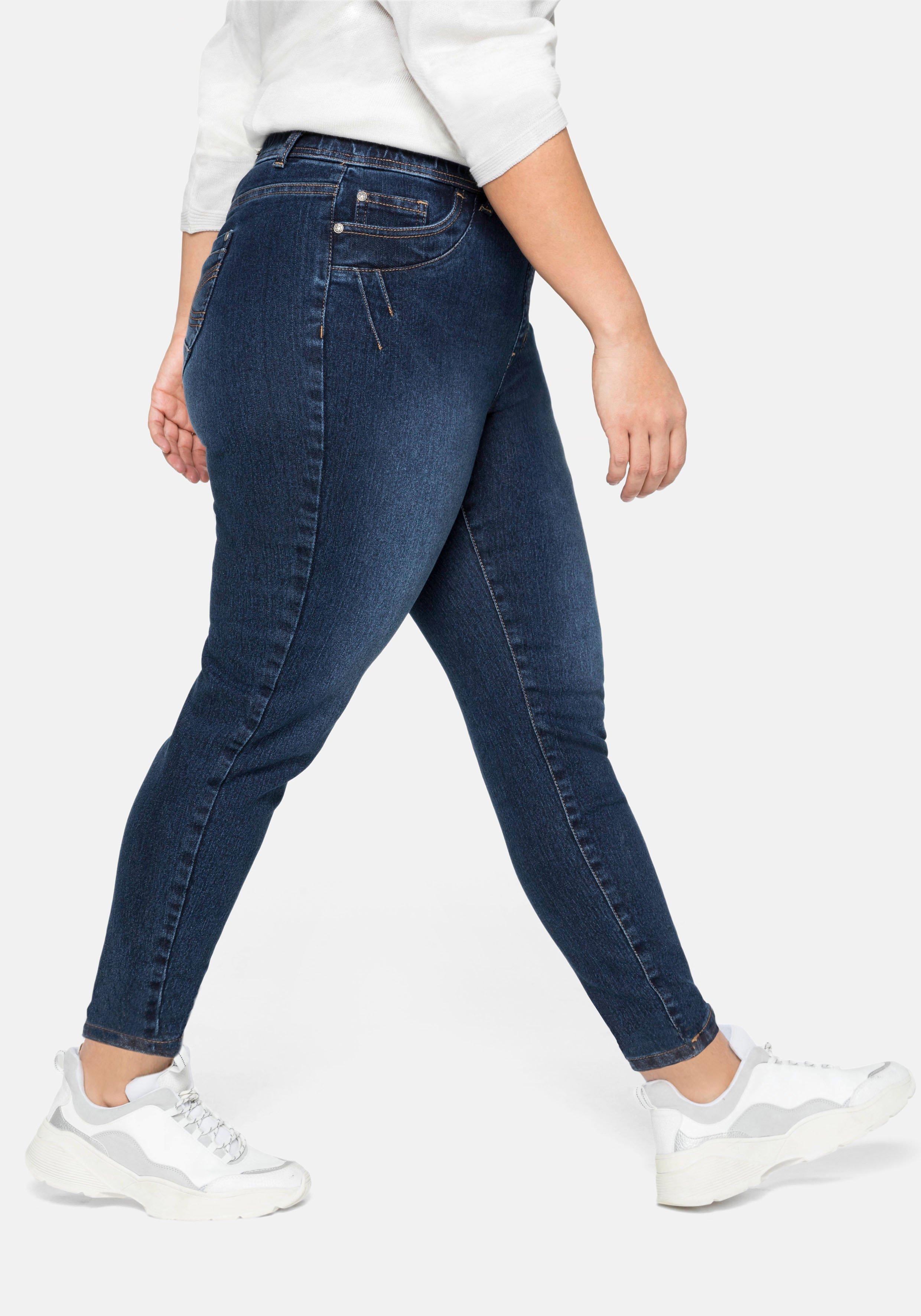 Jeggings mit Gummibund und Gürtelschlaufen
