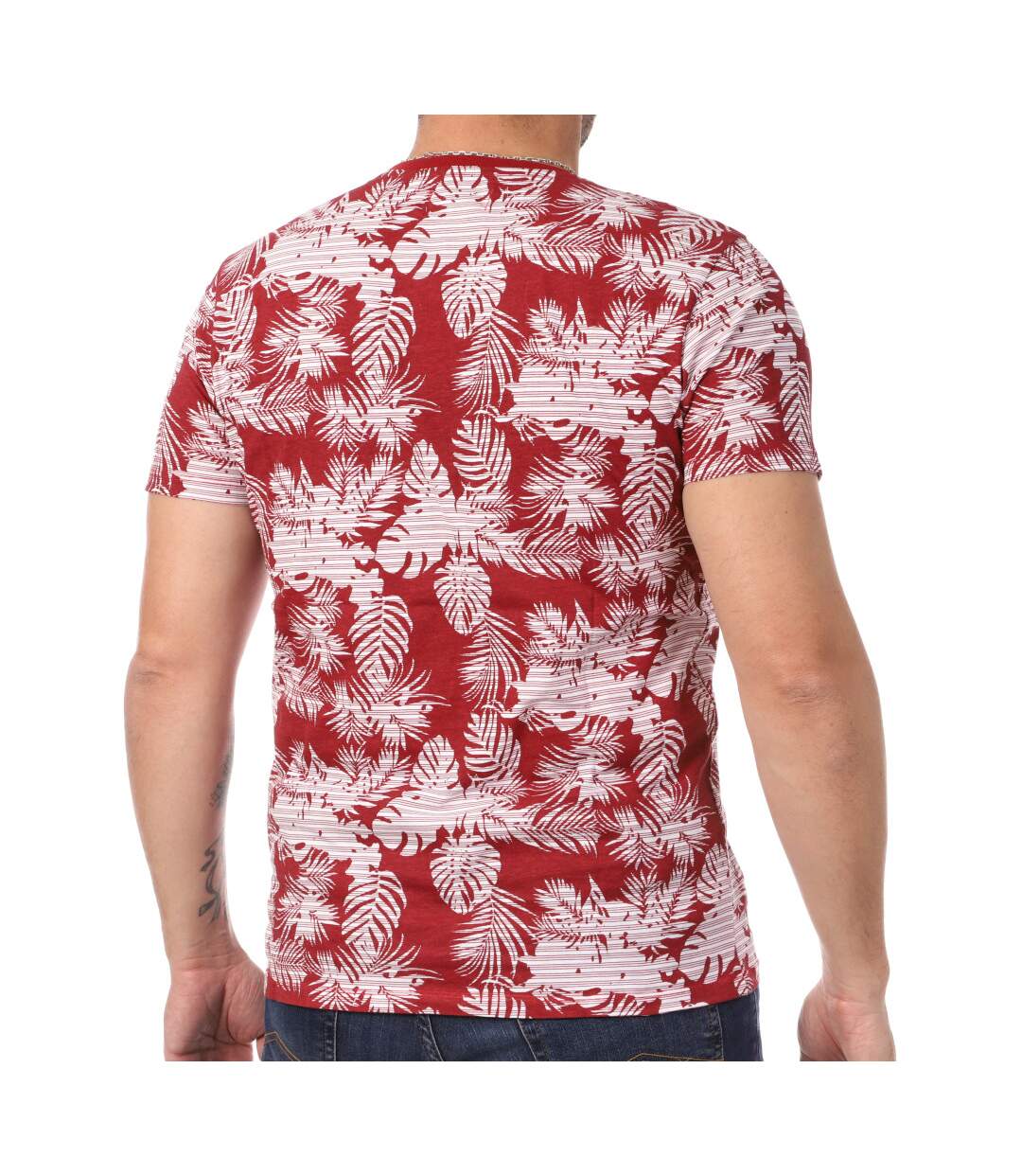 T-shirt Rouge Homme Lee Cooper Opaya