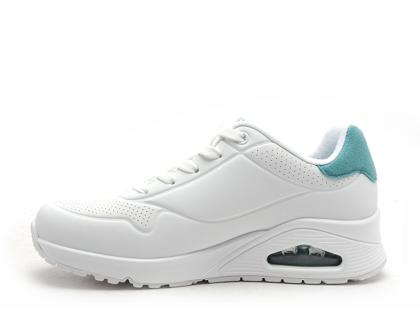 Skechers basses femme unopopback 177092 blanc