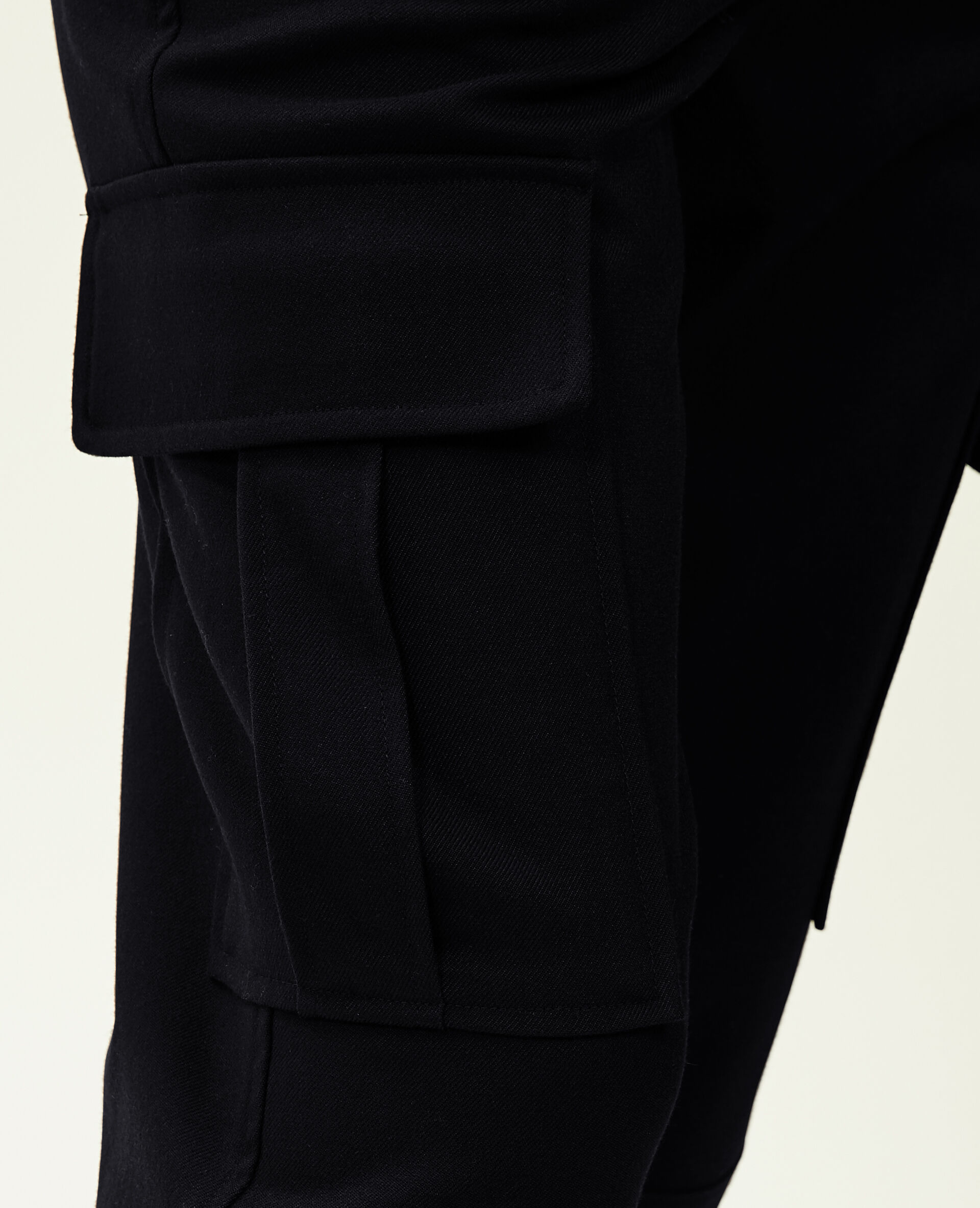Pantalon cargo uni - Noir