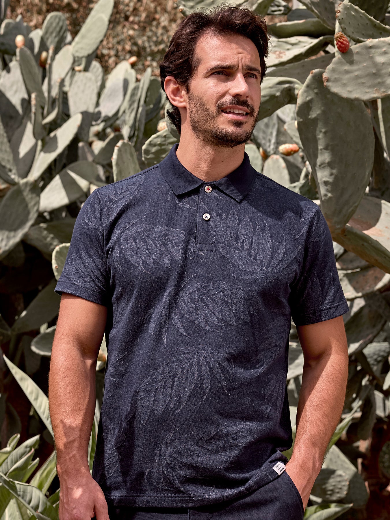Jacquard Poloshirt für Herren