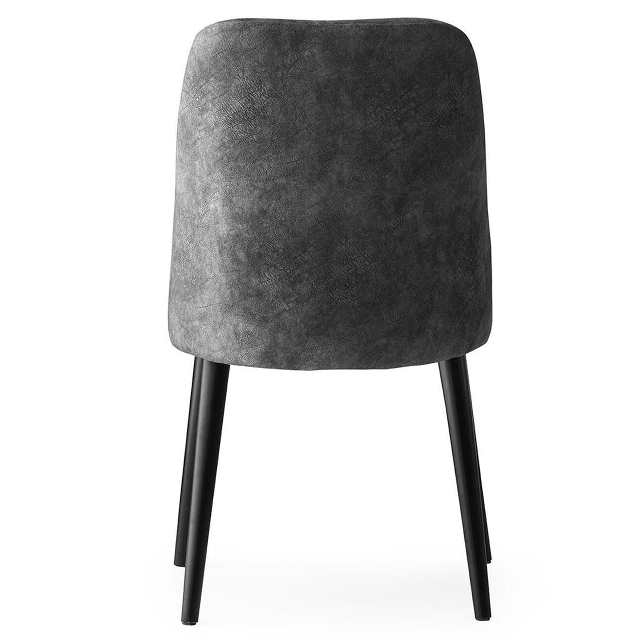 Homitis 2 Chaises Dallas anthracite - 50x90x49 cm