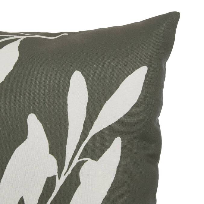 Housse de coussin d'extérieur rectangulaire TILEO Vert foncé