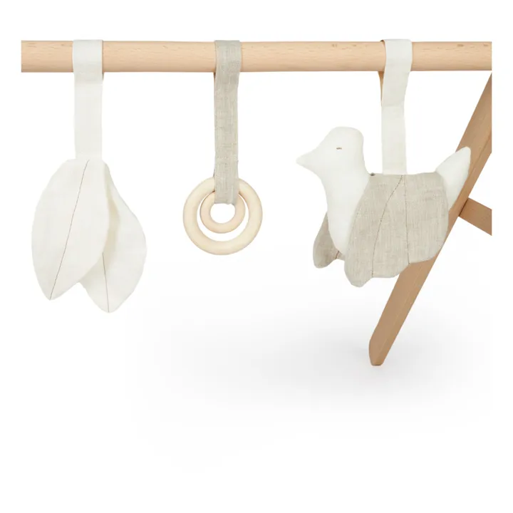 Nobodinoz Jouets pour arche d'éveil - Lin français | Beige