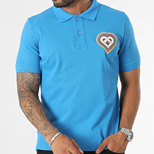 Polo Manches Courtes Bleu Clair