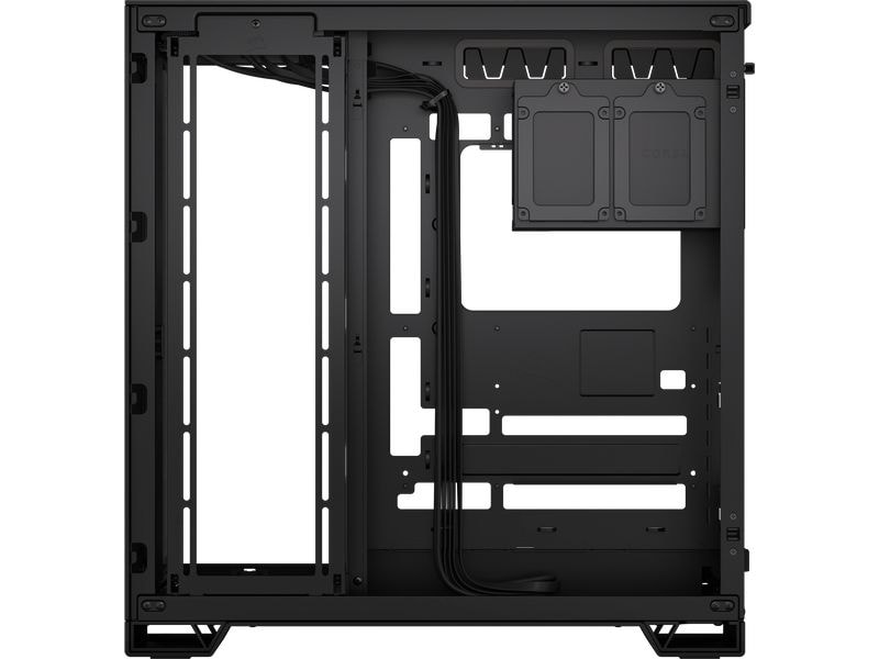 Corsair PC-Gehäuse 6500X Schwarz Mid-Tower PC-Case mit Zwei-Kammer-Design und herausragendem Luftstrom