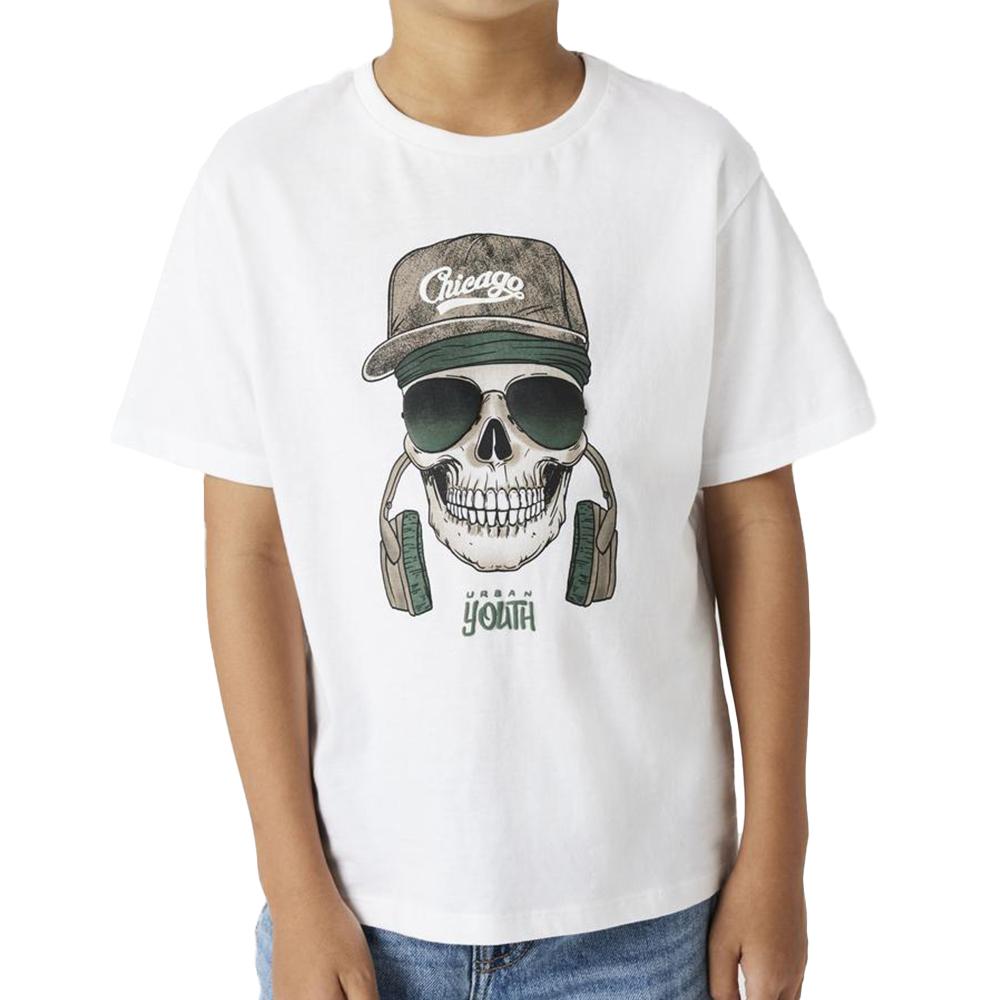 Name it T-shirt Blanc Garçon Name it Rolem