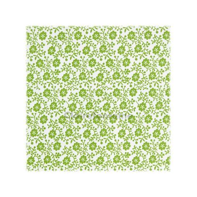Clairefontaine Excellia Tiny Rolls - Papier cadeau fleurs vertes - 35 cm x 5 m - 80 g/m²