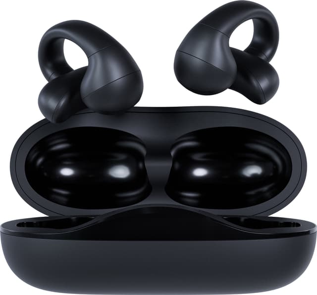 Happy Plugs OWS Clip true wireless open-ear høretelefoner (sort)