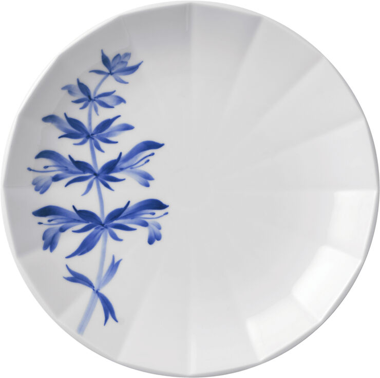 Royal Copenhagen BLOMST TALLERKEN SALVIE 19 CM Hvid