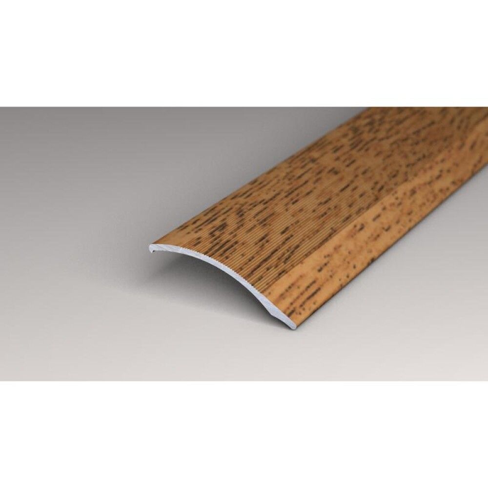 OVERGANGSPROFIL LOGOCLIC ALUMINIUM2000X38X7MM MØRK EIK