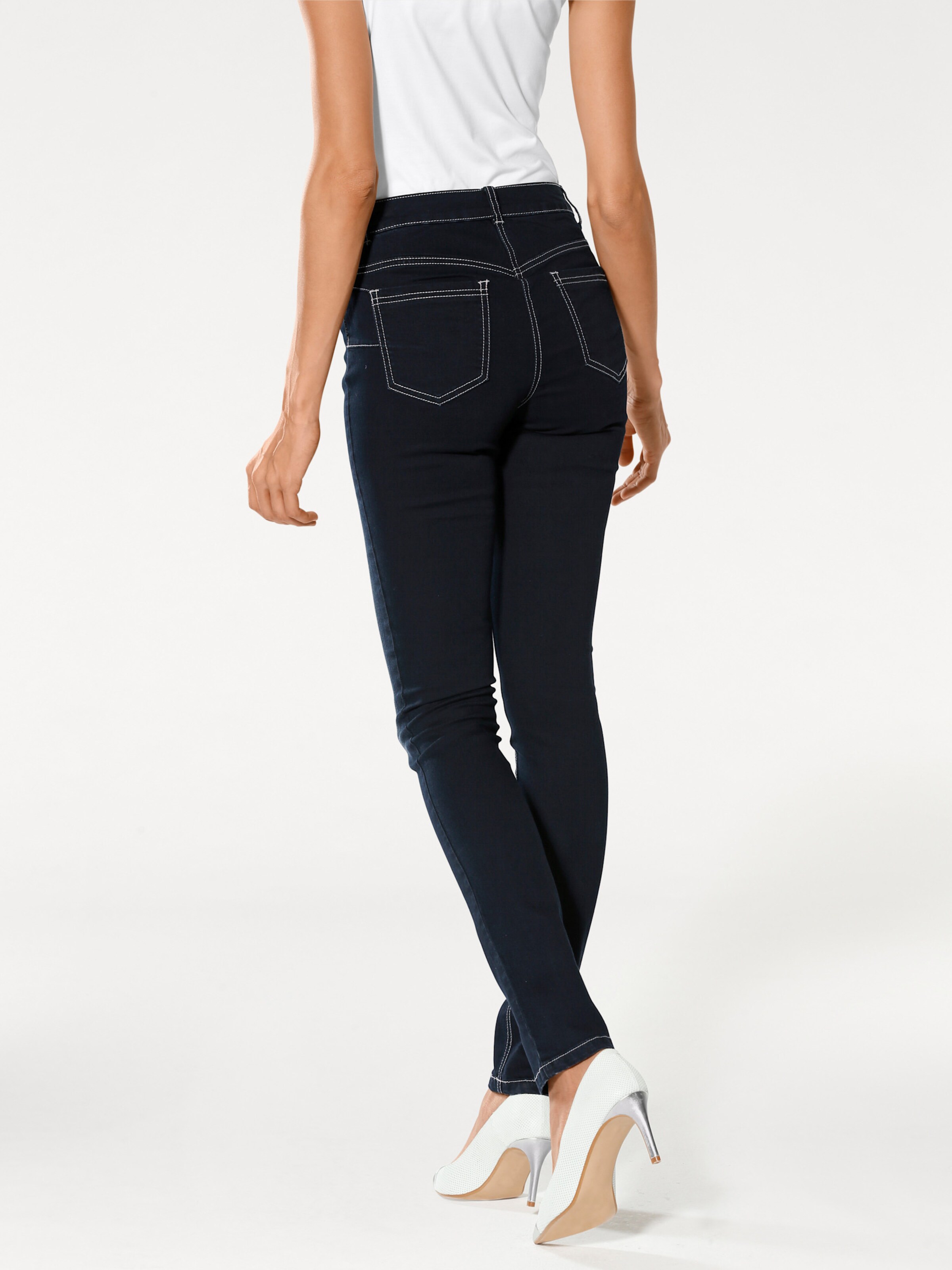 heine Bauchweg-Jeans in dark used