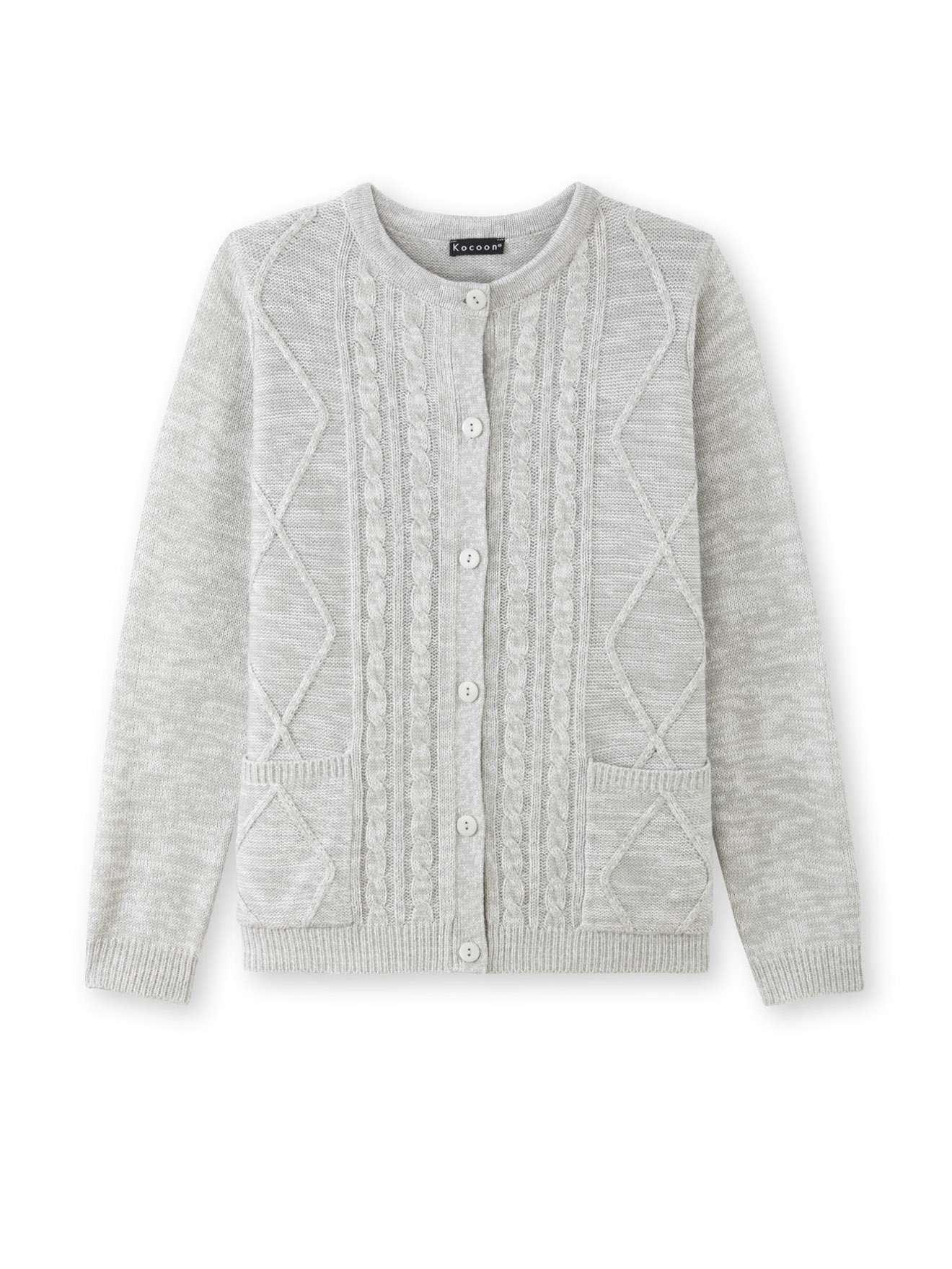 Cardigan en maille torsadée
