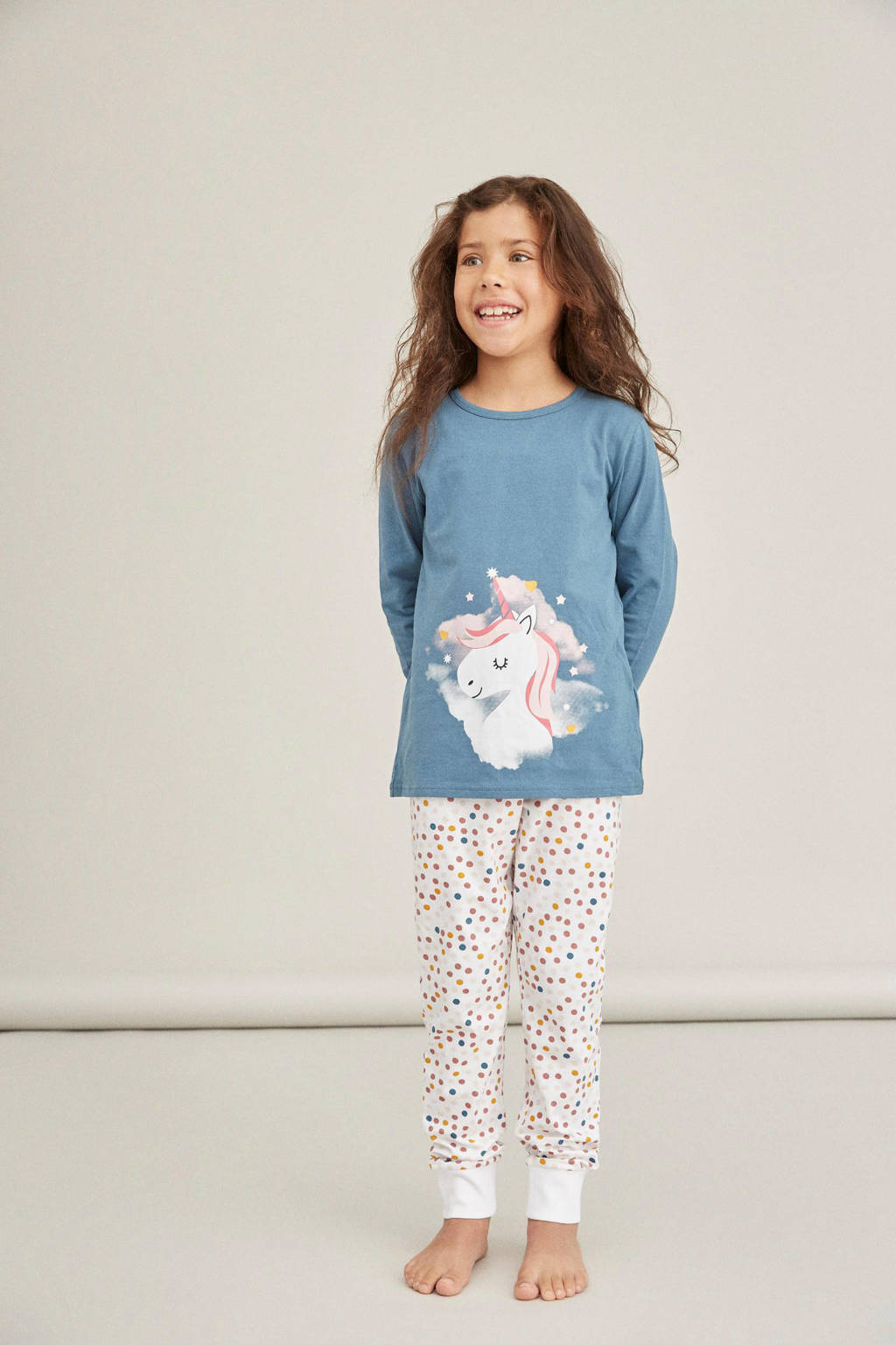 NAME IT pyjama NKMNIGHTSETblauwgroen/wit/roze