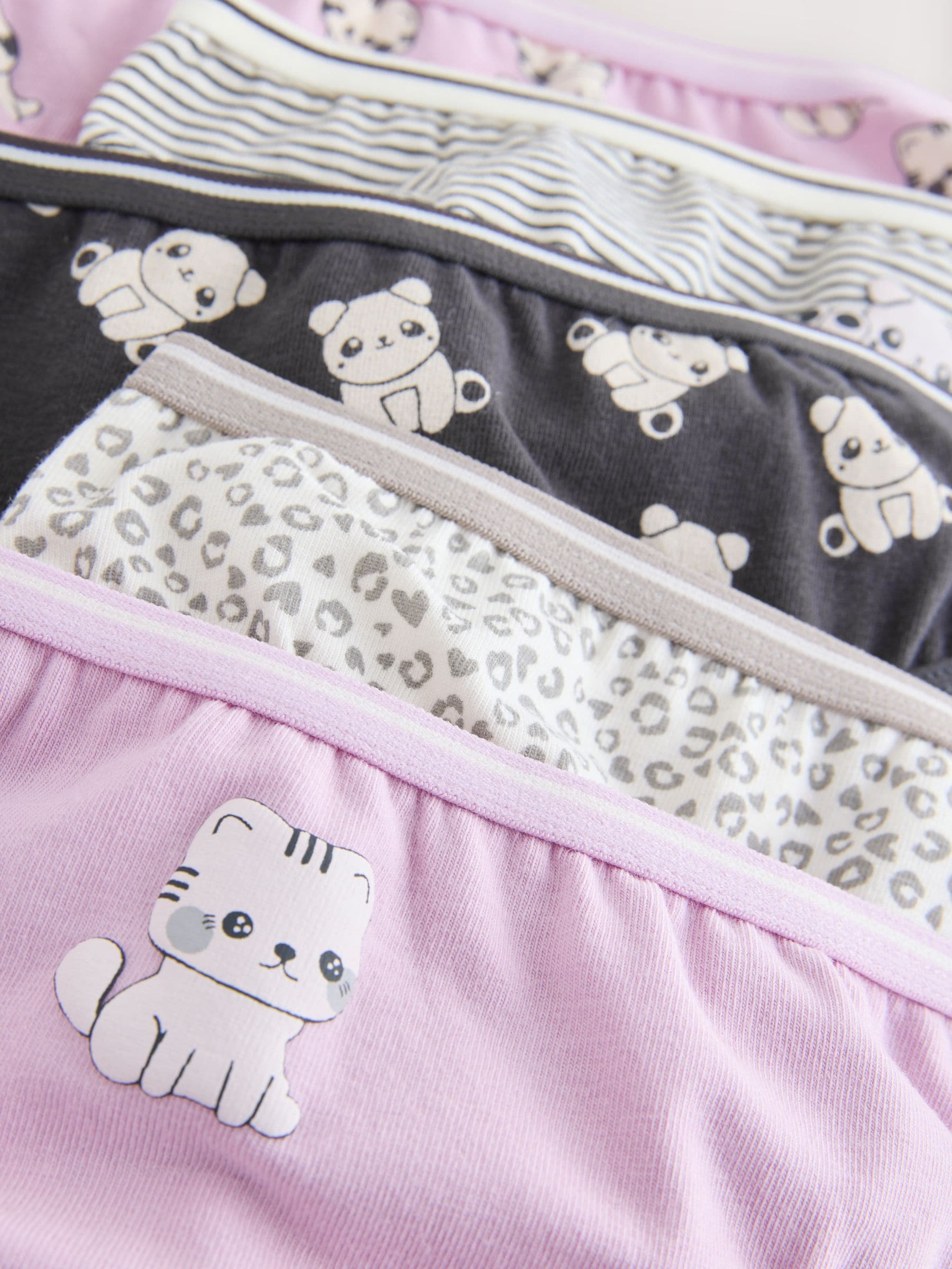 Panda - Set van 5 Bikini Onderbroeken (1.5-16jr)