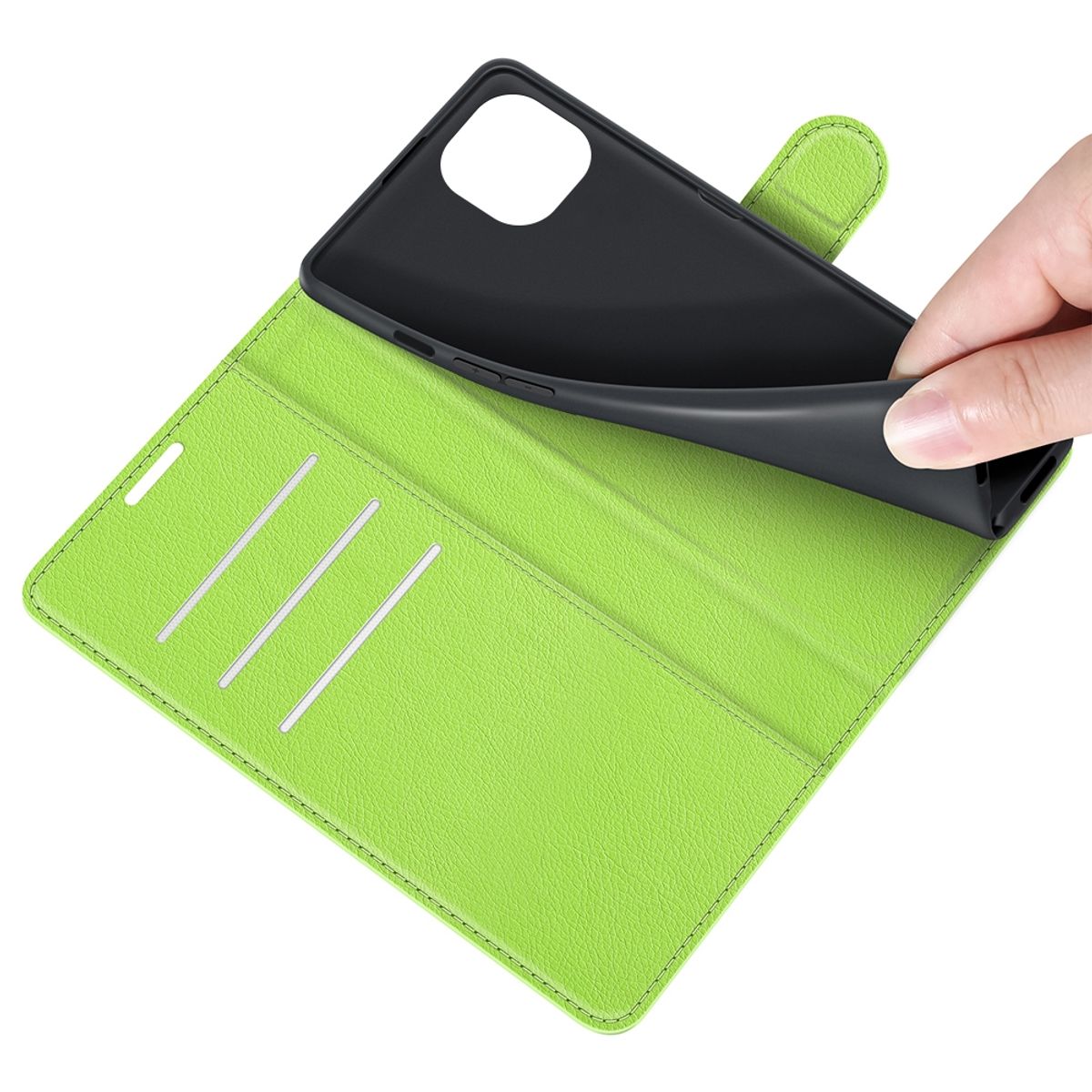 Hülle Handy Schutz für Apple iPhone 13 mini Case Cover Tasche Etuis Bumper Grün