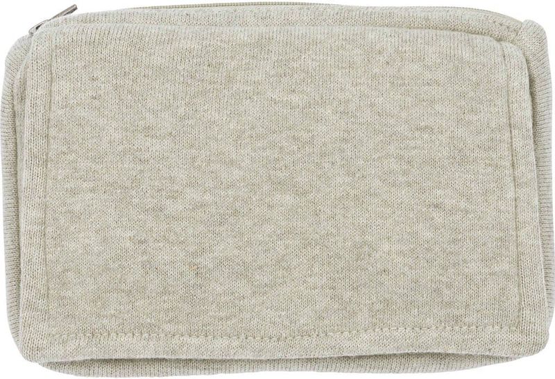 Meyco Baby Knit Basic billendoekjesetui - sand melange