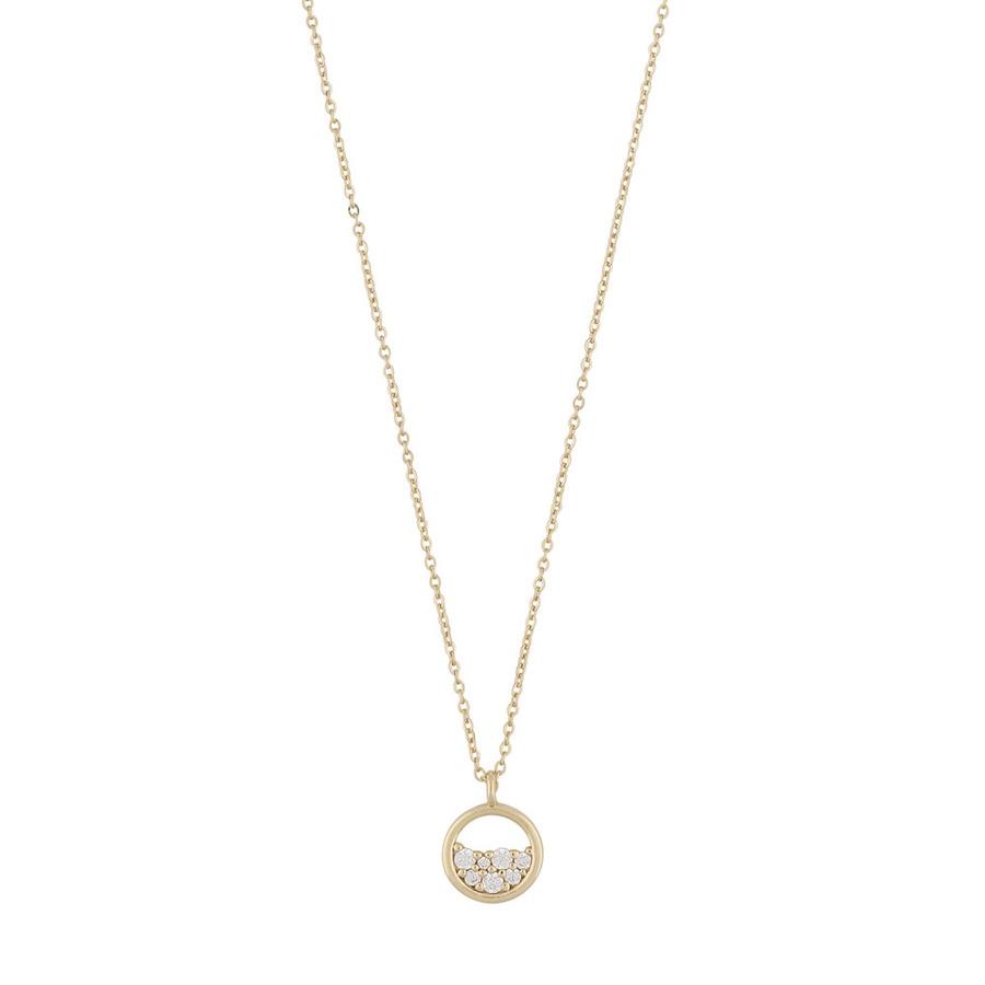 Snö Of Sweden Copenhagen Pendant Necklace Gold/Clear 42cm