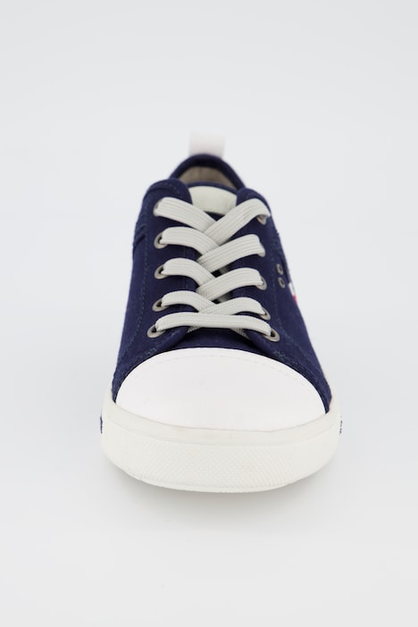 Sneaker, Jana Shoes, Canvas, Lederoptik-Spitze, Weite H