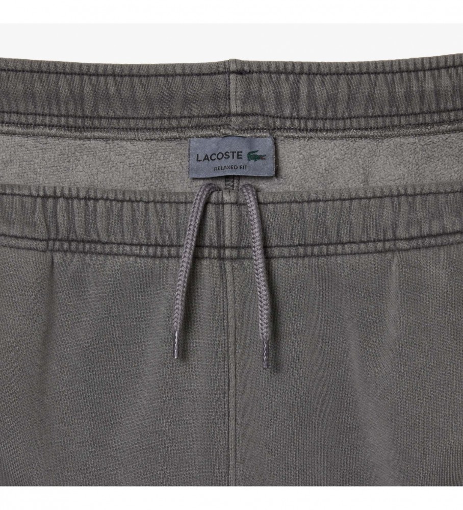 Calça de treino Lacoste em fleece cinza