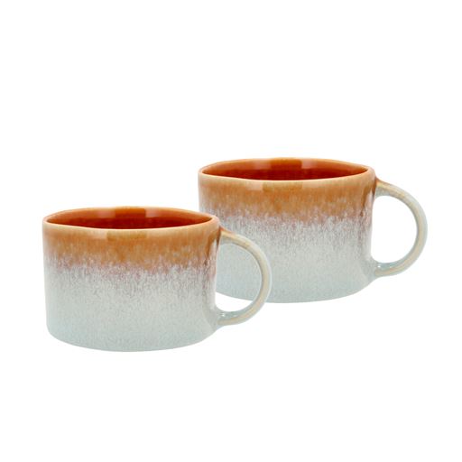 Villa Collection Styles 2-pak Krus, Blue/Amber, 16 cl