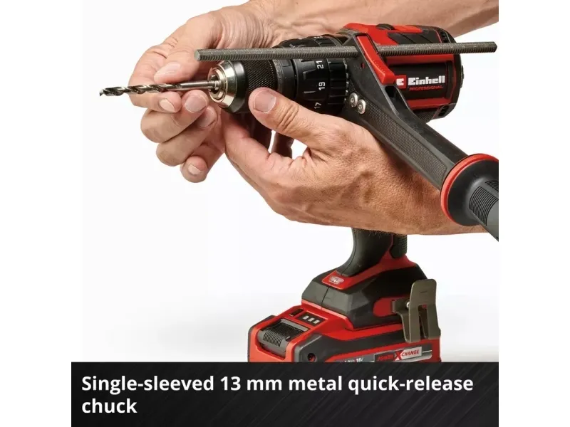 Einhell TP-CD 18/120 Li-i BL, Pistolgreb boremaskine, Børstefri, Sort, Rød, 1,3 cm, 2100 rpm, 1,5 mm - SOLO